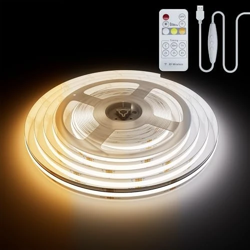 RGB Smart IC COB LED Strip Light USB 5V 6.56ft/2m — LED Strip Lights, PAUTIX
