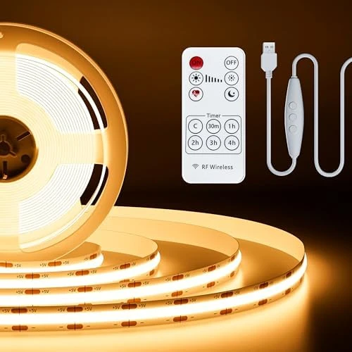 RGB Smart IC COB LED Strip Light USB 5V 6.56ft/2m — LED Strip Lights, PAUTIX