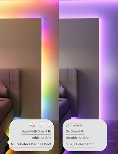 RGB Smart IC USB LED Light Strip 6.56ft — LED Strip Lights, PAUTIX