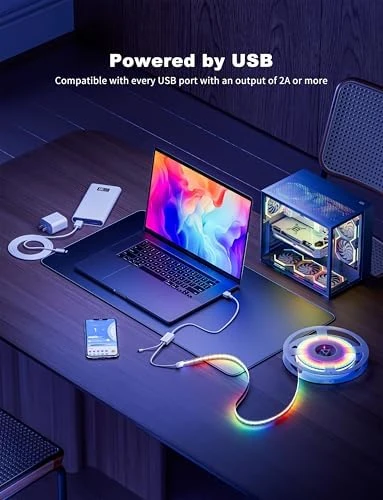 RGB Smart IC USB LED Light Strip 6.56ft — LED Strip Lights, PAUTIX