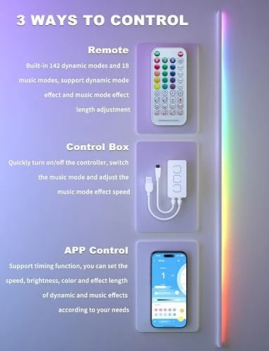 RGB Smart IC USB LED Light Strip 6.56ft — LED Strip Lights, PAUTIX