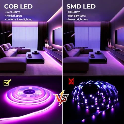 RGBW COB LED Strip Light 32.8 FT — LED Strip Lights, Sumaote