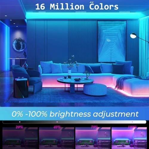 RGBW COB LED Strip Light 32.8 FT — LED Strip Lights, Sumaote