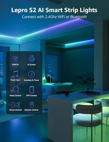 S2 AI Smart LED Strip Lights — LED Strip Lights, Lepro