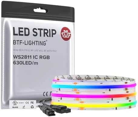 Smart IC RGB FCOB COB LED Strip — LED Strip Lights, BTF-LIGHTING