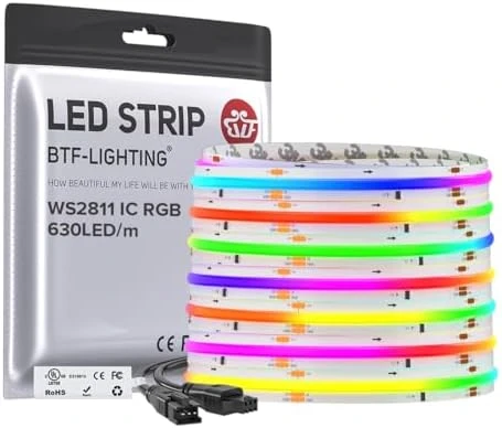 Smart IC RGB FCOB COB LED Strip — LED Strip Lights, BTF-LIGHTING