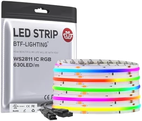 Smart IC RGB FCOB COB LED Strip — LED Strip Lights, BTF-LIGHTING