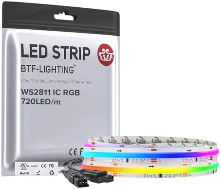 Smart IC RGB FCOB COB LED Strip — LED Strip Lights, BTF-LIGHTING