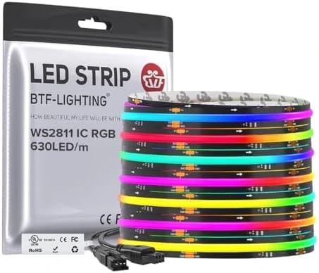 Smart IC RGB FCOB COB LED Strip — LED Strip Lights, BTF-LIGHTING