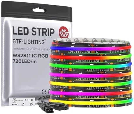 Smart IC RGB FCOB COB LED Strip — LED Strip Lights, BTF-LIGHTING