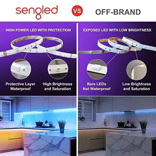 Smart LED Strip Lights, 16.4ft Wi-Fi LED Lights — LED Strip Lights, Sengled