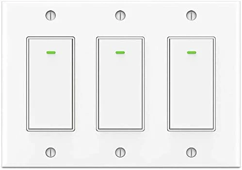Smart Light Switch, Double Smart WiFi Light Switches, Smart Switch 2 Gang — Smart Switch, Lesim