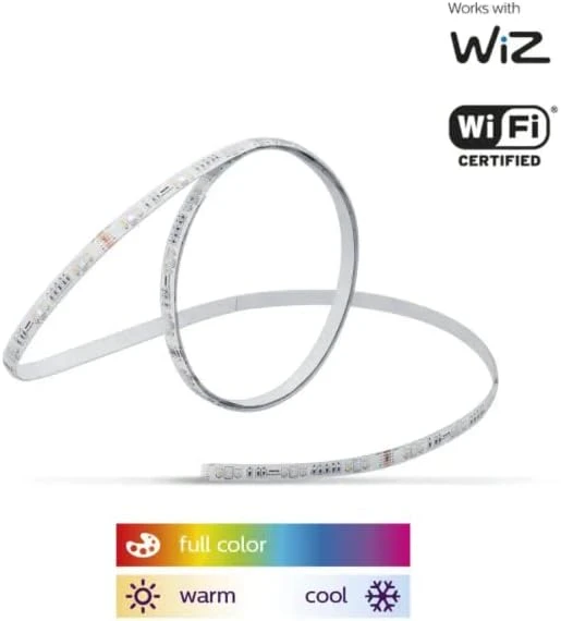 Smart Wi-Fi Connected Color and White Dimmable Tunable Light Strip Starter Kit — LED Strip Lights, Philips