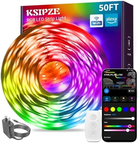 Smart WiFi LED Strip Lights — LED Strip Lights, KSIPZE