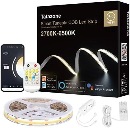 Tunable White Smart COB LED Strip Light Kit 16.4ft — LED Strip Lights, Tatazone