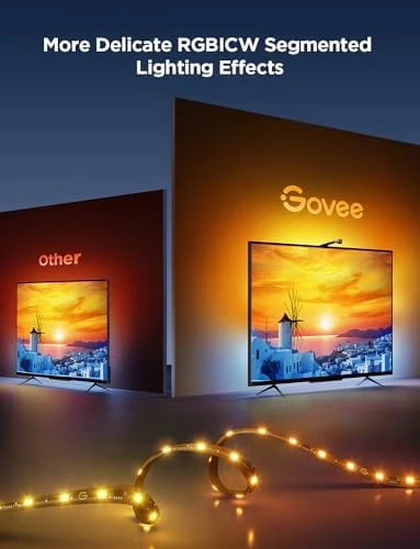 TV Backlight 3 Lite with Fish-Eye Correction — LED Strip Lights, Govee