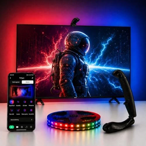 TV LED Backlight with Sensor — LED Strip Lights, QTU