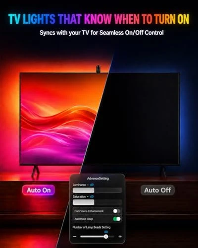 TV LED Backlight with Sensor — LED Strip Lights, QTU