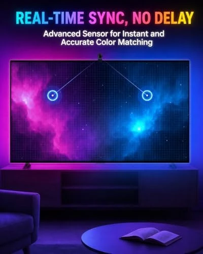 TV LED Backlight with Sensor — LED Strip Lights, QTU