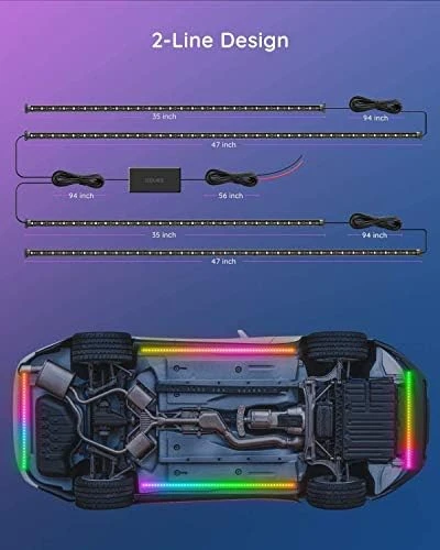 Underglow Car Lights, RGBIC Smart LED Strip Lights for Cars — LED Strip Lights, Govee