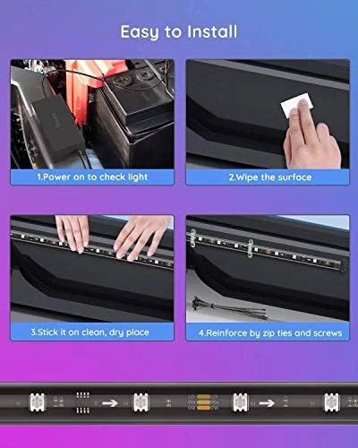 Underglow Car Lights, RGBIC Smart LED Strip Lights for Cars — LED Strip Lights, Govee