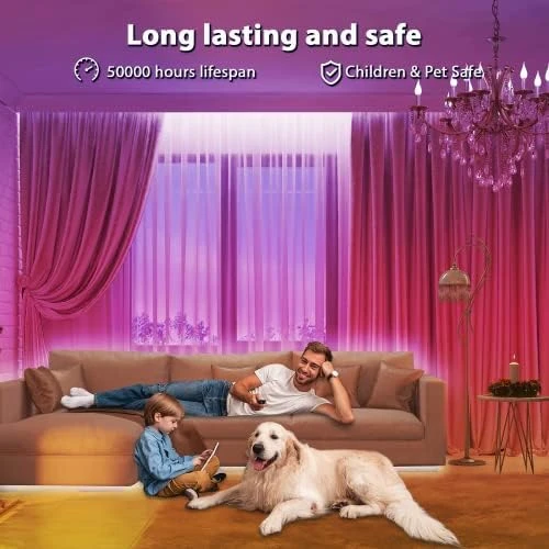 USB-Powered RGB LED Strip Lights, Music Sync & Sound-Reactive Color Changing Lights — LED Strip Lights, hyrion