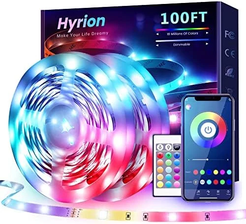 USB-Powered RGB LED Strip Lights, Music Sync & Sound-Reactive Color Changing Lights — LED Strip Lights, hyrion