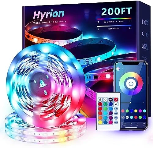 USB-Powered RGB LED Strip Lights, Music Sync & Sound-Reactive Color Changing Lights — LED Strip Lights, hyrion
