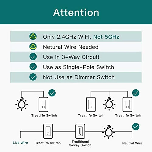 3 Way Smart Switch — Smart Switch, TREATLIFE