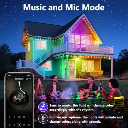 300FT Permanent Outdoor Lights — LED Strip Lights, LETIANPAI