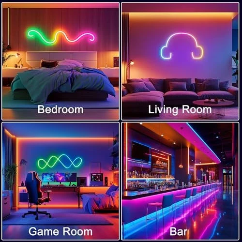 360 Degree Luminous Reticulate Weave Rope Lights, 10ft Addressable ICRGB LED Strip Lights — LED Strip Lights, maylit