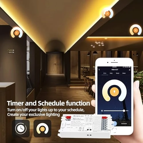 5 in 1 WiFi LED Controller for Strip Lights — LED Strip Lights, GIDERWEL