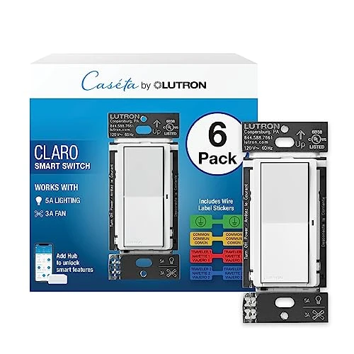 Claro Smart Light Switch (2 Pack) — Smart Switch, Lutron