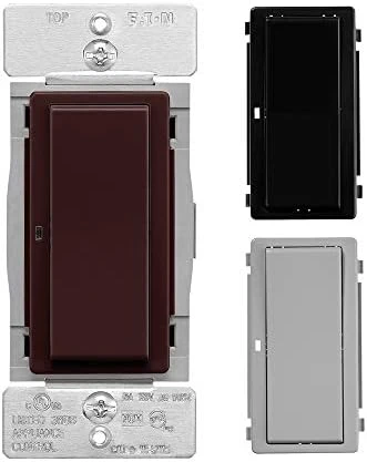 Color Change Kit Wi-Fi Smart Switch (Brown, Black and Gray) — Smart Switch, Eaton