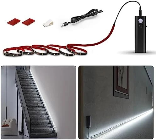 Dual Motion Sensor Stair Lights Strip — LED Strip Lights, WOBANE