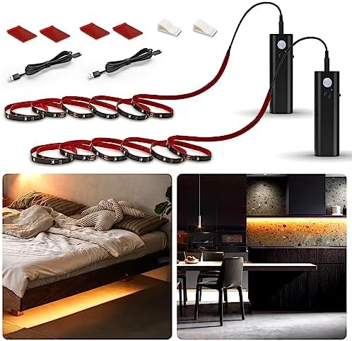 Dual Motion Sensor Stair Lights Strip — LED Strip Lights, WOBANE