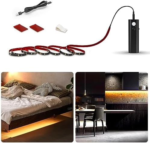 Dual Motion Sensor Stair Lights Strip — LED Strip Lights, WOBANE