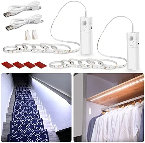 Dual Motion Sensor Stair Lights Strip — LED Strip Lights, WOBANE