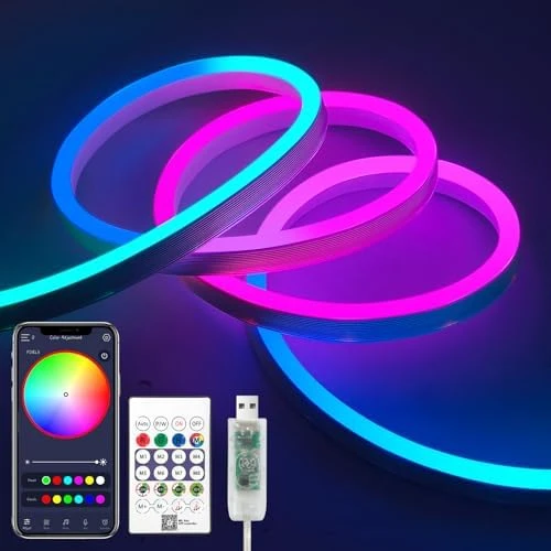 Neon LED Strip Lights with Music Sync — LED Strip Lights, iNextStation