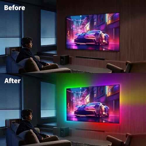 Neon LED Strip Lights with Music Sync — LED Strip Lights, iNextStation