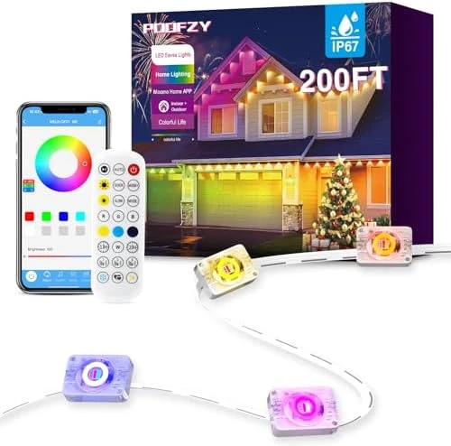 Permanent Outdoor Lights for House — LED Strip Lights, POOFZY