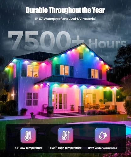 Permanent Outdoor Lights for House — LED Strip Lights, POOFZY