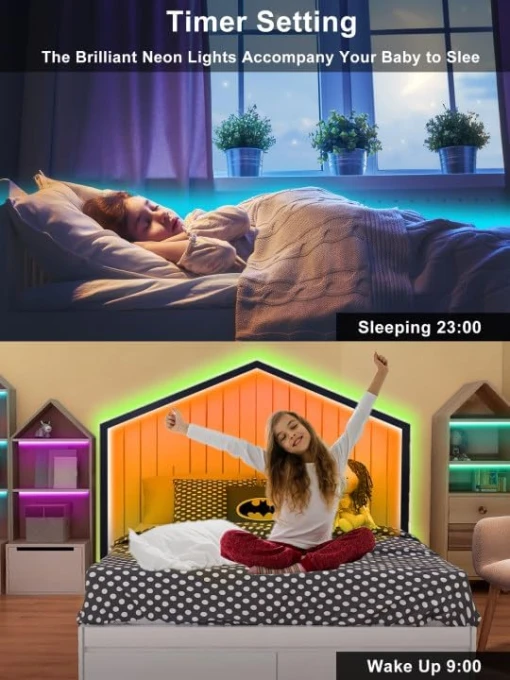 RGB LED Neon Rope Lights with Remote App Control — LED Strip Lights, Ledagic