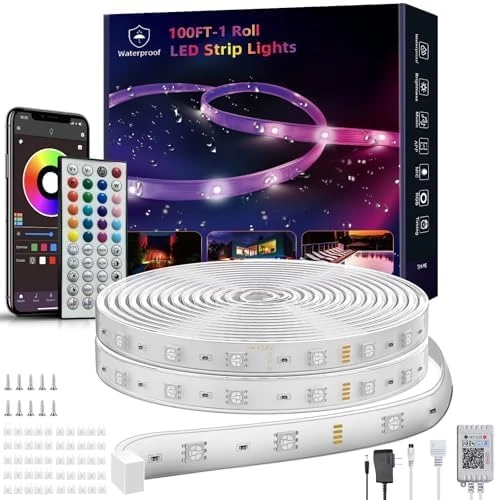 RGB LED Neon Rope Lights with Remote App Control — LED Strip Lights, Ledagic