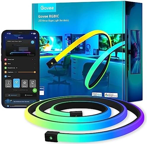 RGBIC Gaming Lights, 10ft Neon Rope Lights — LED Strip Lights, Govee
