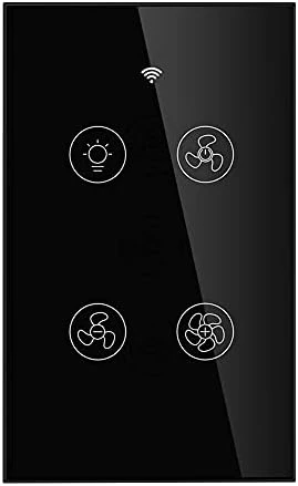 Smart Ceiling Fan Light Wall Switch — Smart Switch, MOES
