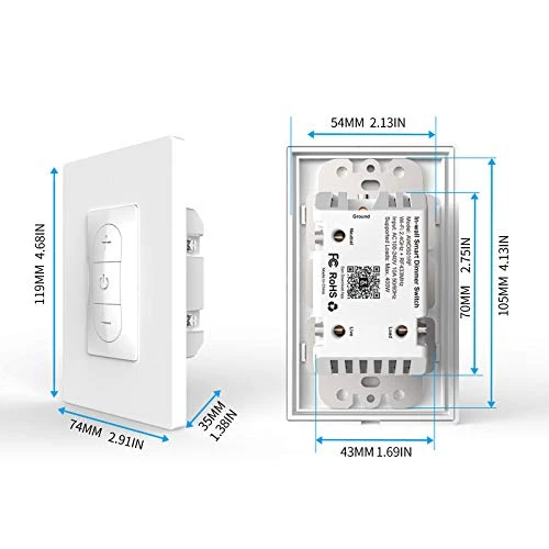 Smart Dimmer Switch with Bluetooth Remote — Smart Switch, Avatar Controls