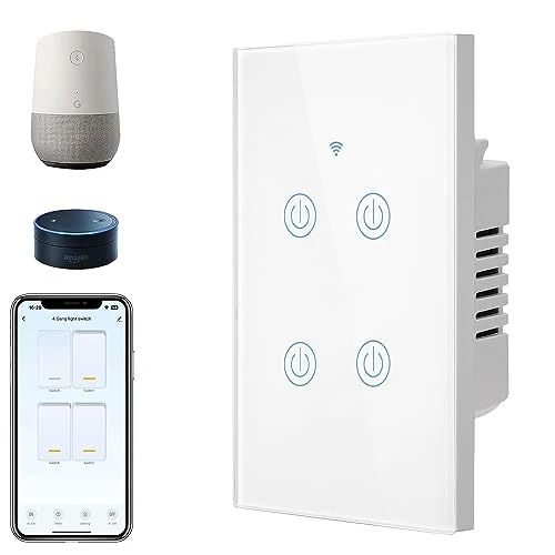 Smart Light Switches, 4 Gang — Smart Switch, BSEED