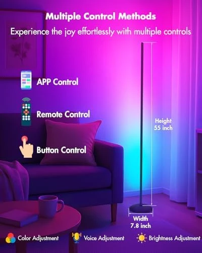 Smart RGB LED Corner Floor Lamp — LED Strip Lights, Vexinat