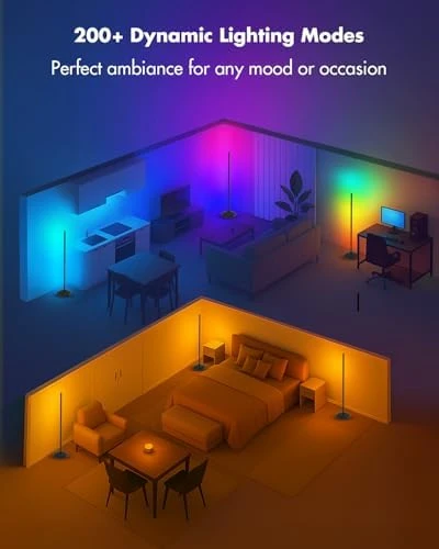 Smart RGB LED Corner Floor Lamp — LED Strip Lights, Vexinat